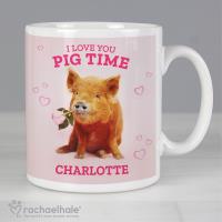 Personalised Rachael Hale I Love You Pig Time Mug Extra Image 2 Preview